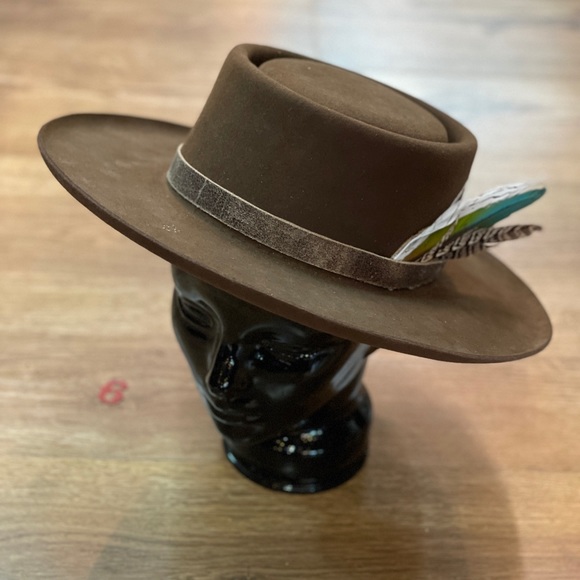 Handmade fur felt Boho Hats. Made to order. - Picture 5 of 7